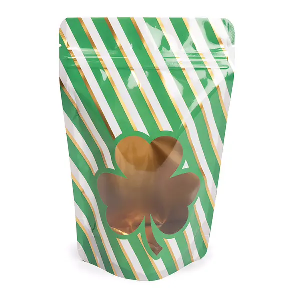 Shamrock Stand Up Zipper Pouch