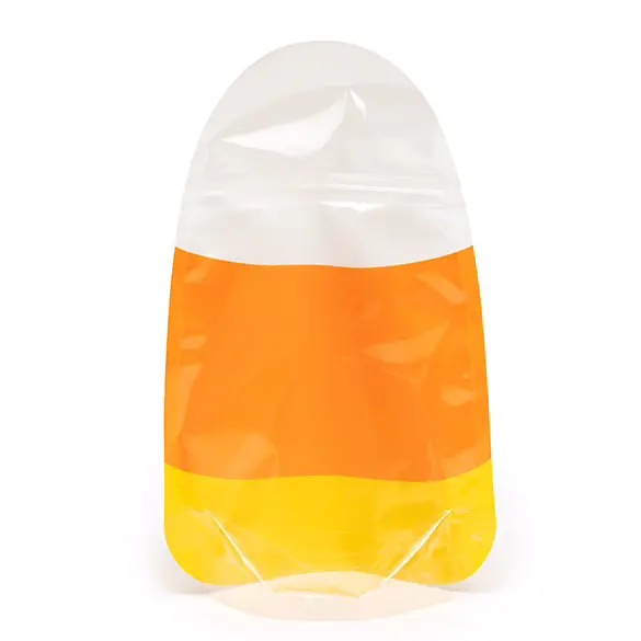 Candy Corn Shaped Pouch with Zipper